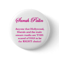 Sarah Palin - Hollywood Liberals & the MSM buttons