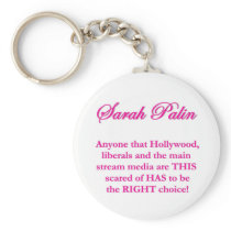Sarah Palin - Hollywood Liberals & the MSM Key Chain