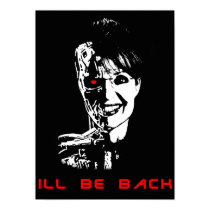 sarah palin - ill be back posters by mike3488 sarah palin - ill be back posters