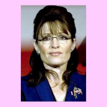 Sarah Palin in Blue Poster