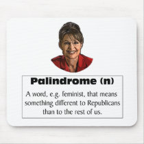 Sarah Palin is a feminist? mousepads
