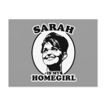 Sarah Palin is my homegirl postcards