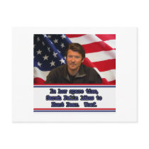 Sarah Palin Likes To Hunt Bear Post Card postcards by CurrentEventTent Sarah Palin Likes To Hunt Bear Post Card postcards