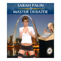 Sarah Palin - Master Debater Poster posters by monkeyclown Sarah Palin - Master Debater Poster posters