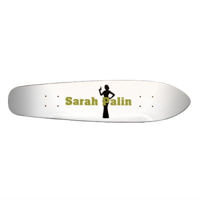 Sarah Palin Old School Skateboard by Palinandcompany