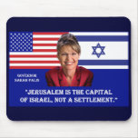 Sarah Palin On Jerusalem Mousepad