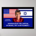 Sarah Palin On Jerusalem Posters