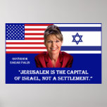 Sarah Palin On Jerusalem Print