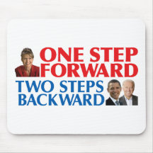 Sarah Palin One Step Forward Mousepads