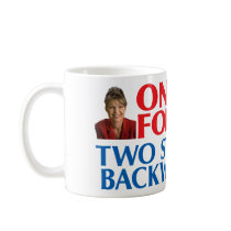 Sarah Palin One Step Forward Mugs