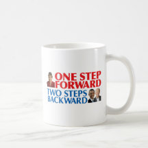 Sarah Palin One Step Forward Mugs