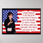 Sarah Palin - Pledge of Allegiance Posters