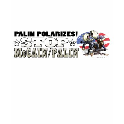 Sarah Palin Polarizes Gear Tee Shirt by YesPoliticsSuck