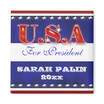 Sarah Palin president 2012 CUSTOMIZE Refrigerator Magnets