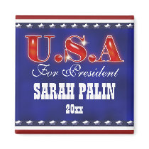 Sarah Palin president 2012 CUSTOMIZE Refrigerator Magnet