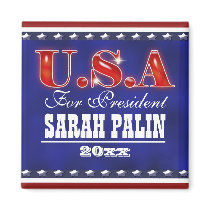Sarah Palin president 2012 CUSTOMIZE Refrigerator Magnet