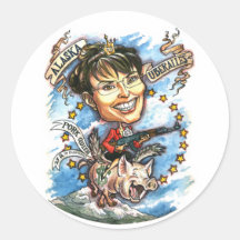 Sarah Palin, Queen of Pork Stickers