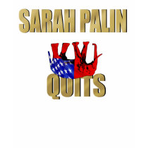 Sarah Palin Quits GOP elephant crisis t-shirts