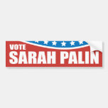 Sarah Palin Red White Blue Bumper Stickers