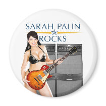 Sarah Palin Rocks Magnet