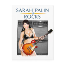 Sarah Palin Rocks Postcard