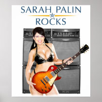 Sarah Palin Rocks Poster