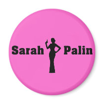 Sarah Palin Round Magnet by Palinandcompany Sarah Palin Round Magnet