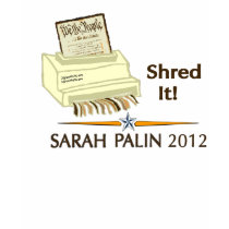 Sarah Palin SHRED THE CONSTITUTION t-shirts