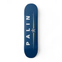 Sarah Palin skateboards