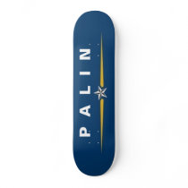 Sarah Palin skateboards