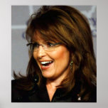 Sarah Palin Smiling to Crowd Poster