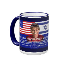 Sarah Palin Speaks About Israel Mugs