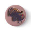 Sarah Palin Thanksgiving Turkey Button Pin