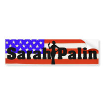 Sarah Palin USA Flag Bumper Sticker bumper stickers by Palinandcompany Sarah Palin USA Flag Bumper Sticker bumper stickers