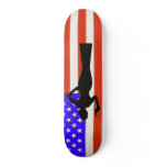 Sarah Palin USA Flag Skateboard