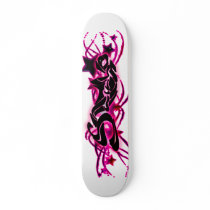 Sarah skateboards