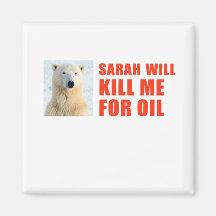 Sarah will kill me for oil fridge magnet