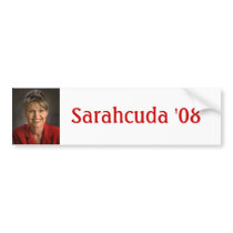 Sarahcuda '08 bumper stickers