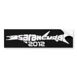 SarahCuda 2012 Black Bumper Sticker bumper stickers