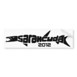 Sarahcuda Black Bumper Sticker bumper stickers