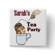 Sarah's Tea Party Button