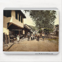 Sarajcvo (i.e., Sarajevo), Turkenviertal, Bosnia, Mouse Pad