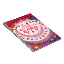 Sara's Birthday Cake Notebooks