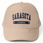 Sarasota Florida College Style tee shirts Mesh Hat