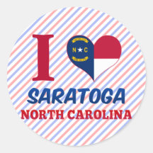 Saratoga, North Carolina Stickers