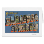 Saratoga Springs, New York - Large Letter Scenes cards