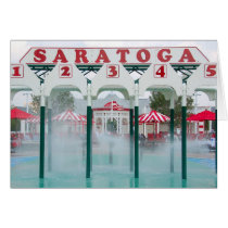 Saratoga Springs Pool Play Area Greeting Card