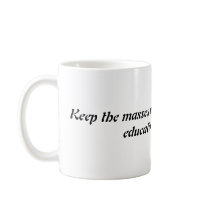 sarcasim defending education mug