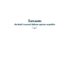 Sarcasm, another definition shirt