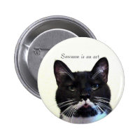Sarcasm Cat Button
